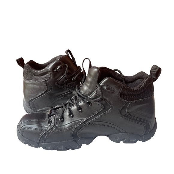 RARE OAKLEY FLAK BOOTS Size 13 Black Leather Waterproof Tactical Field Gear - Picture 4 of 7